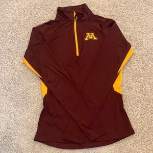 rare university of minnesota half zip